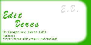edit deres business card